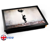 Banksy Balloons Lap Tray - Black Frame