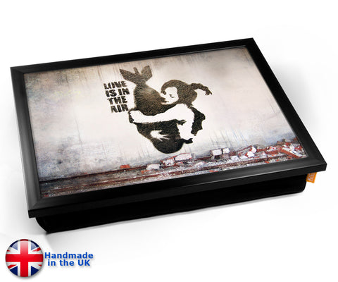 Banksy Bomb Hug Lap Tray - Black Frame